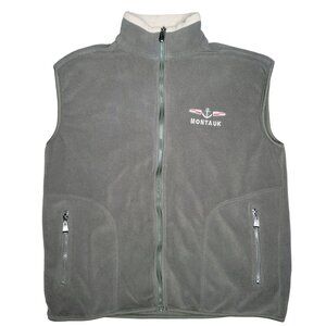 Shiva Apparel Montauk Fleece Vest olive green size large men's zip up winter L